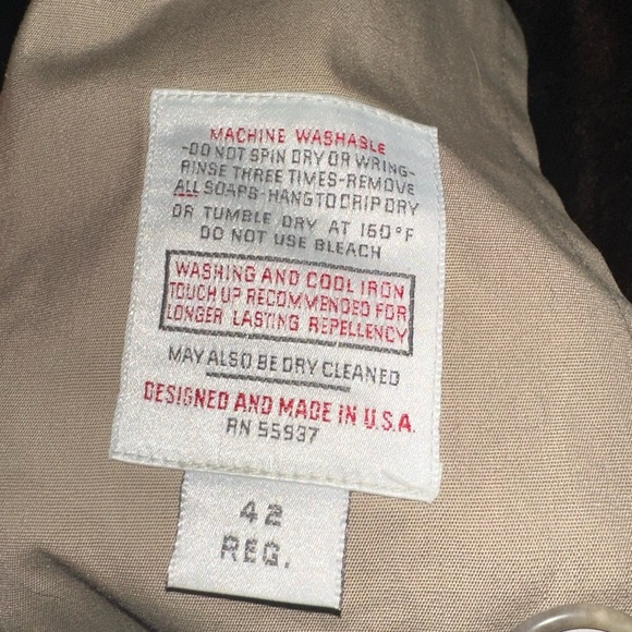 Botany 500 Mens's Tan Long Trench Coat W/ Liner - Picture 4 of 4